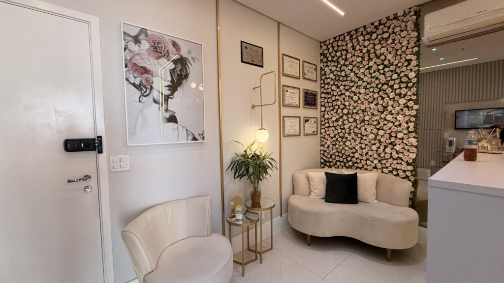 Área de espera da Allure Clinic